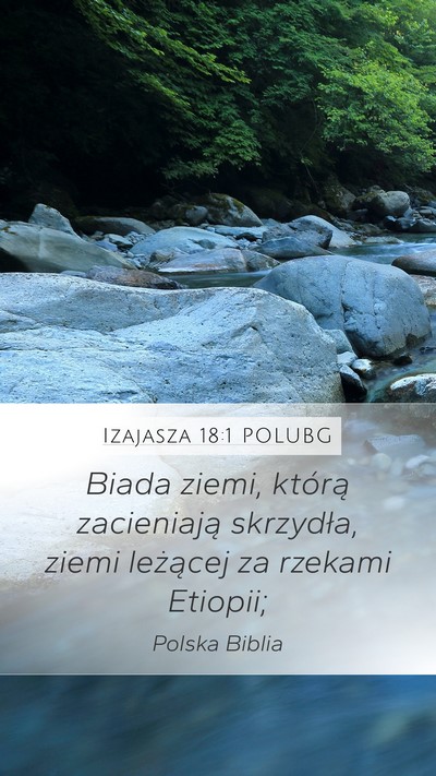 Izajasza 18:1 POLUBG Mobile Phone Wallpaper - Biada ziemi, którą zacieniają skrzydła, ziemi - Mobile Bible Verse Wallpaper