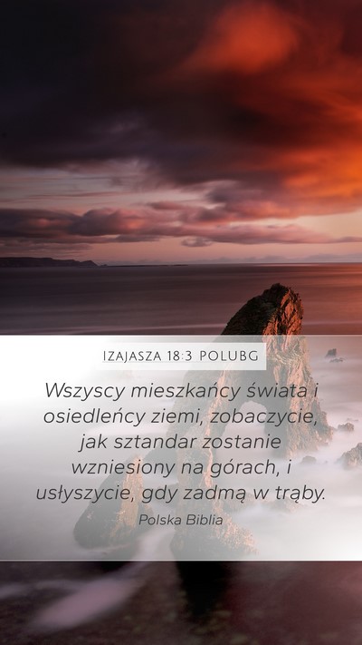 Izajasza 18:3 POLUBG Bible Verse Image