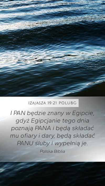 Izajasza 19:21 POLUBG Bible Verse Image