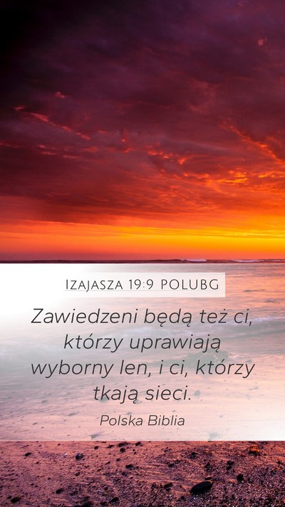 Izajasza 19:9 POLUBG Bible Verse Image