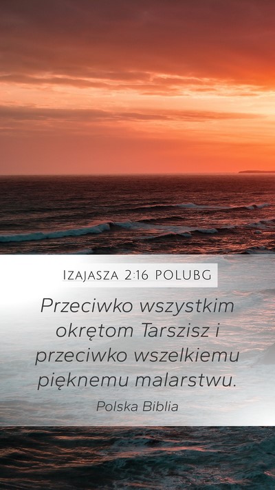 Izajasza 2:16 POLUBG Bible Verse Image