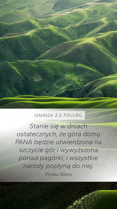 Izajasza 2:2 POLUBG Bible Verse Image