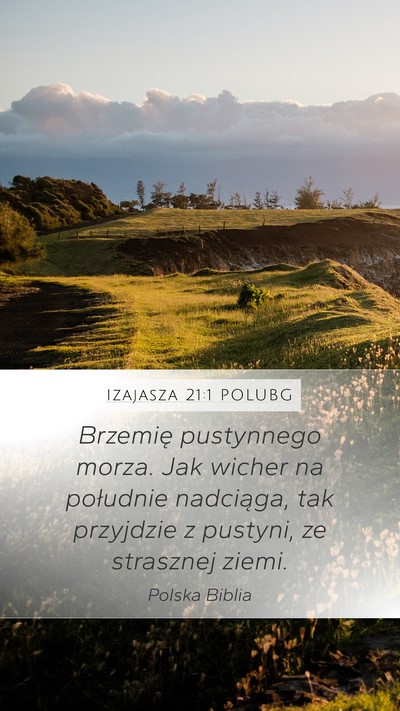 Izajasza 21:1 POLUBG Bible Verse Image