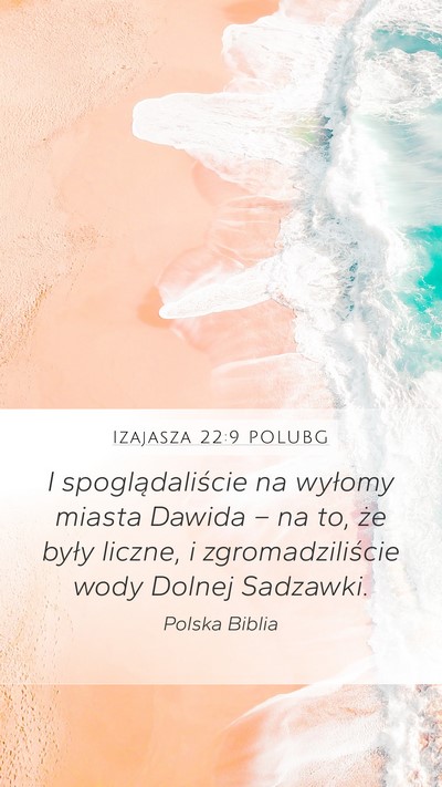 Izajasza 22:9 POLUBG Bible Verse Image