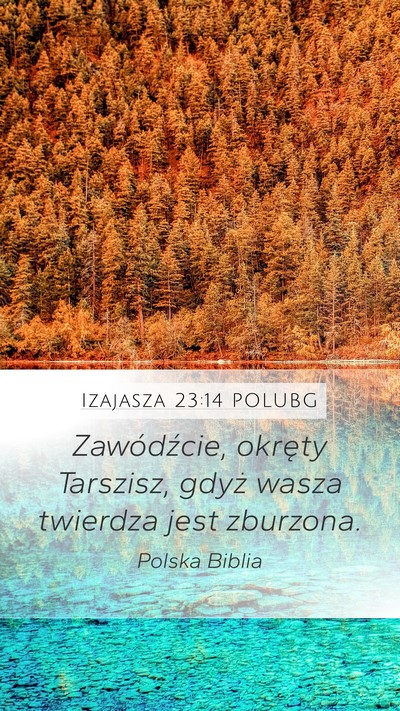 Izajasza 23:14 POLUBG Bible Verse Image