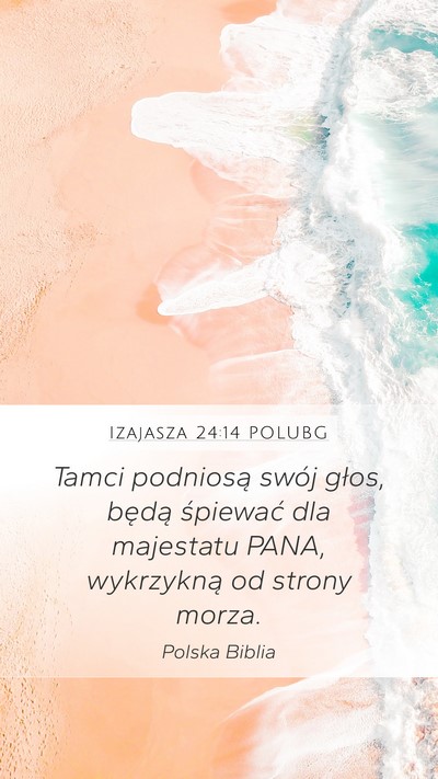 Izajasza 24:14 POLUBG Bible Verse Image