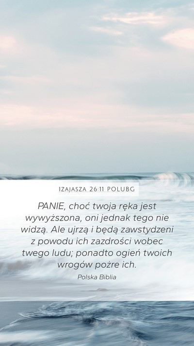 Izajasza 26:11 POLUBG Bible Verse Image