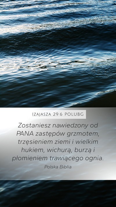 Izajasza 29:6 POLUBG Bible Verse Image