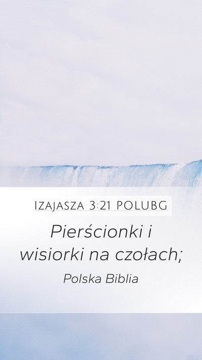 Izajasza 3:21 POLUBG Bible Verse Image