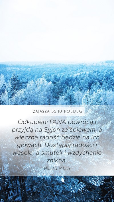Izajasza 35:10 POLUBG Bible Verse Image
