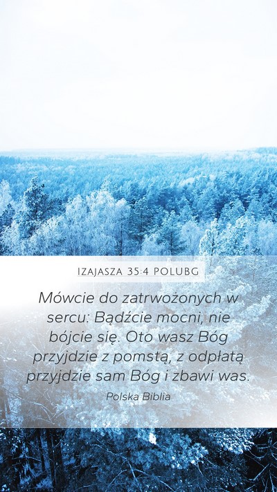 Izajasza 35:4 POLUBG Bible Verse Image