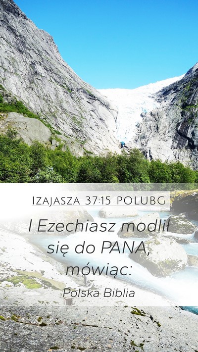 Izajasza 37:15 POLUBG Bible Verse Image