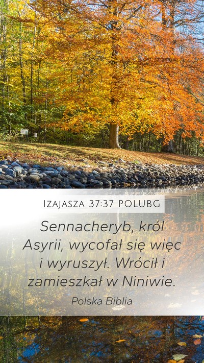 Izajasza 37:37 POLUBG Bible Verse Image