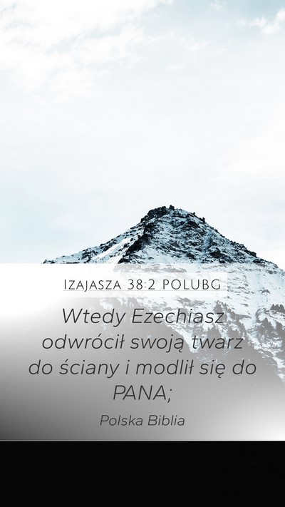 Izajasza 38:2 POLUBG Bible Verse Image