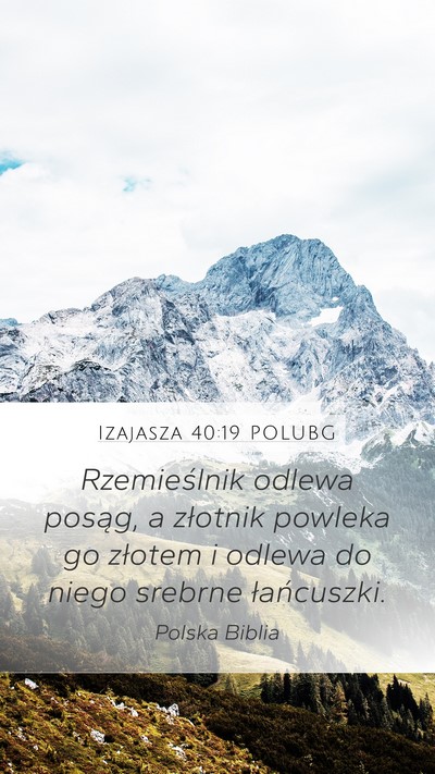 Izajasza 40:19 POLUBG Bible Verse Image