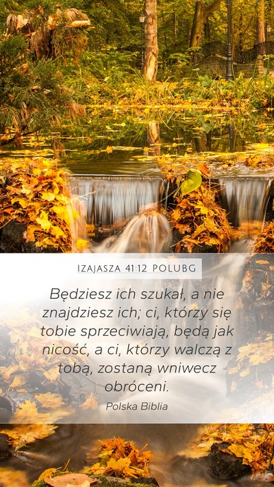 Izajasza 41:12 POLUBG Bible Verse Image