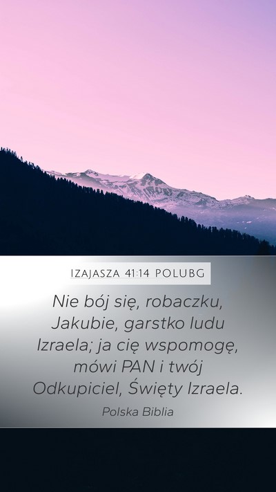 Izajasza 41:14 POLUBG Bible Verse Image
