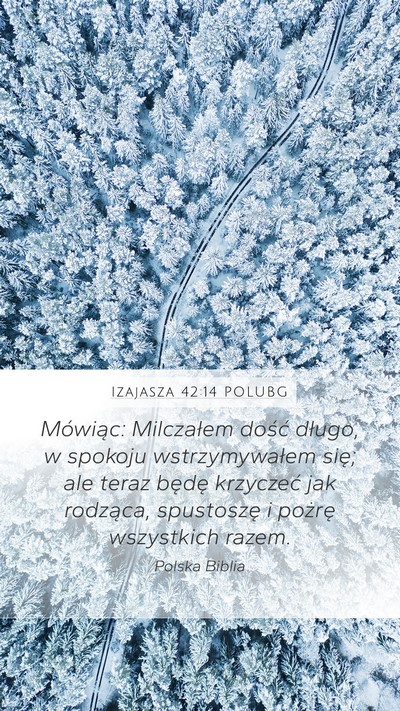 Izajasza 42:14 POLUBG Bible Verse Image