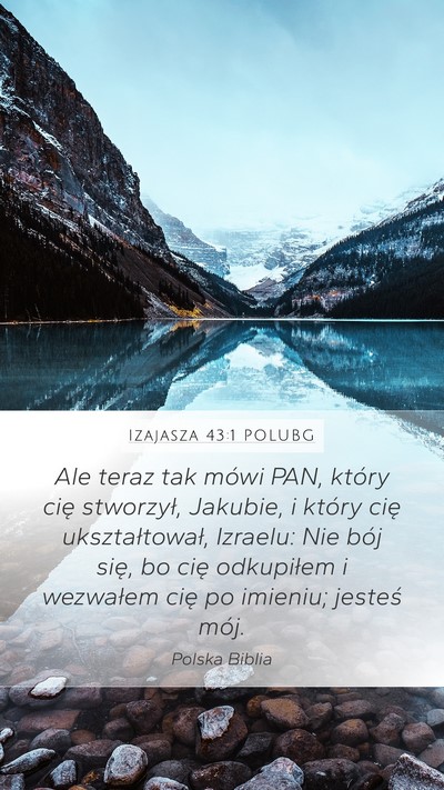 Izajasza 43:1 POLUBG Bible Verse Image