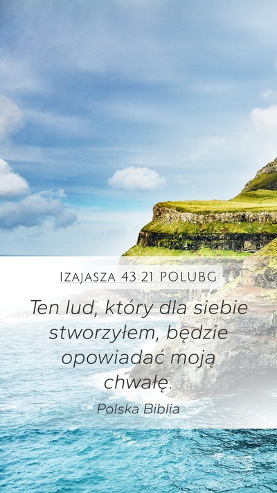 Izajasza 43:21 POLUBG Bible Verse Image