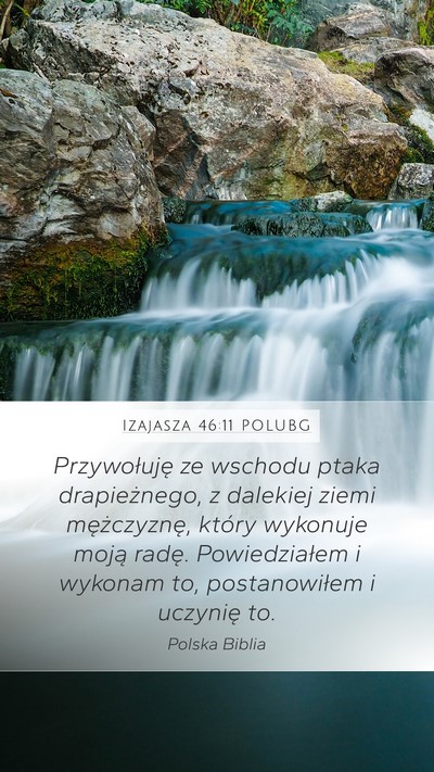 Izajasza 46:11 POLUBG Bible Verse Image