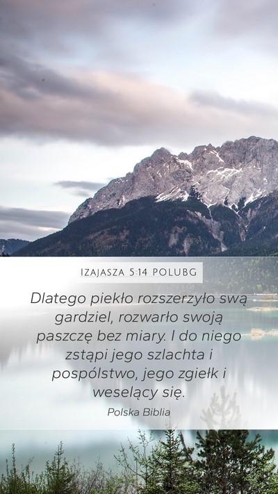 Izajasza 5:14 POLUBG Bible Verse Image
