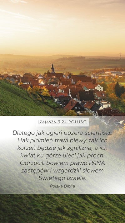 Izajasza 5:24 POLUBG Bible Verse Image