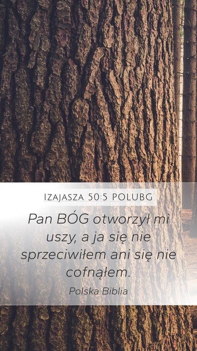 Izajasza 50:5 POLUBG Bible Verse Image