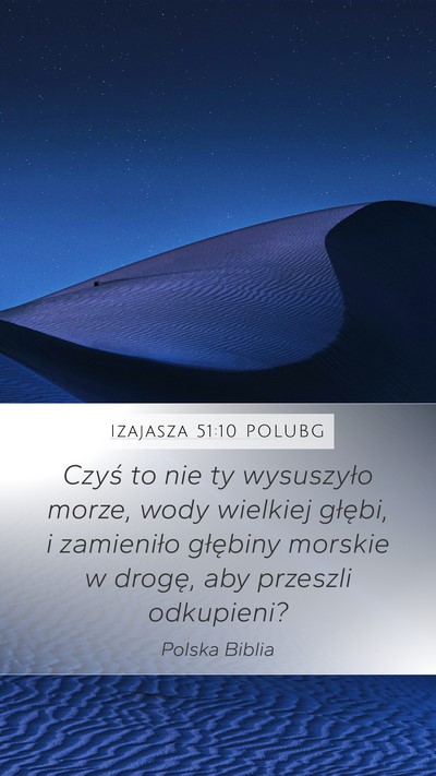 Izajasza 51:10 POLUBG Bible Verse Image