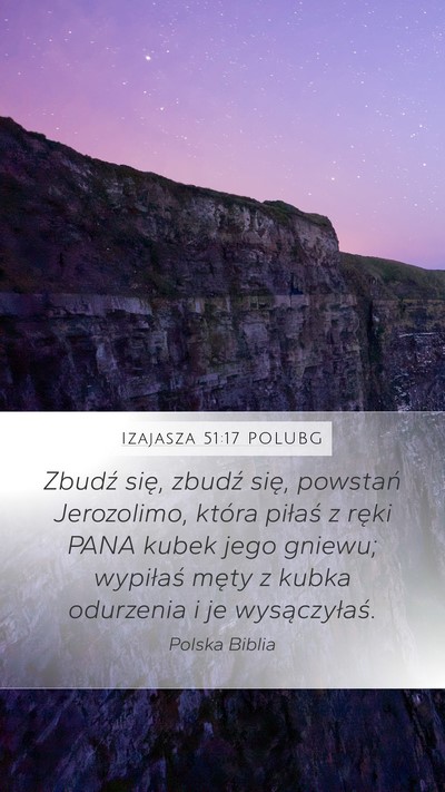Izajasza 51:17 POLUBG Bible Verse Image