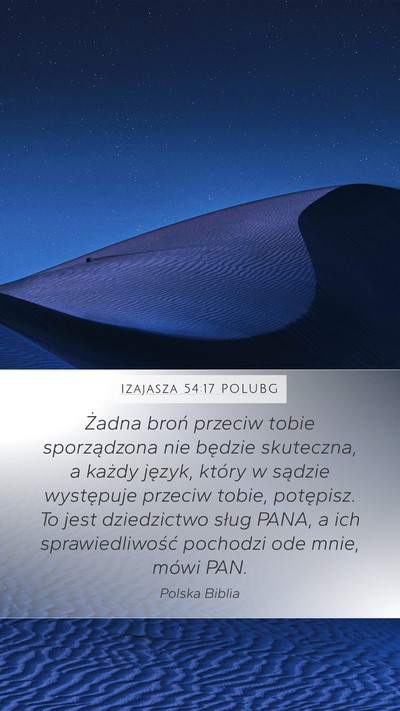 Izajasza 54:17 POLUBG Bible Verse Image