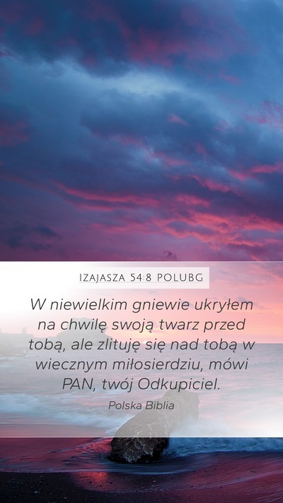 Izajasza 54:8 POLUBG Bible Verse Image