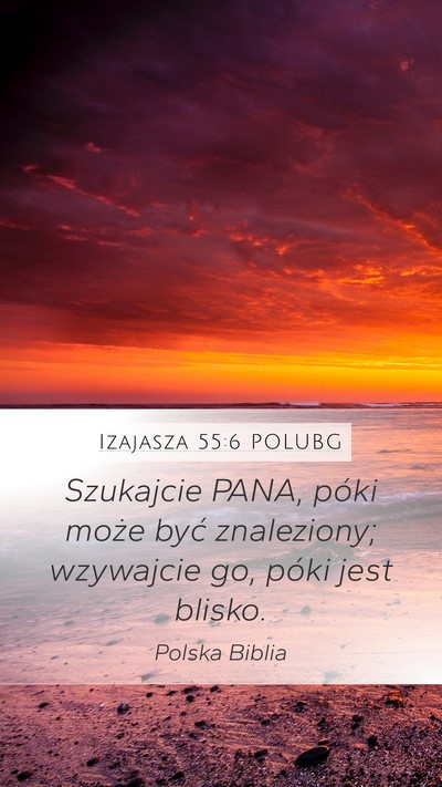 Izajasza 55:6 POLUBG Bible Verse Image