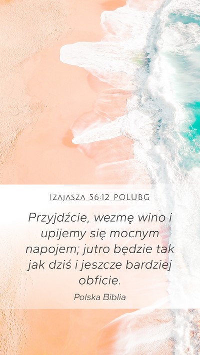 Izajasza 56:12 POLUBG Bible Verse Image