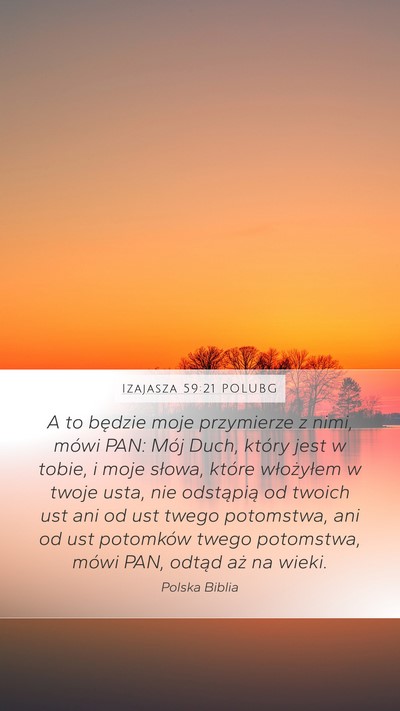 Izajasza 59:21 POLUBG Bible Verse Image