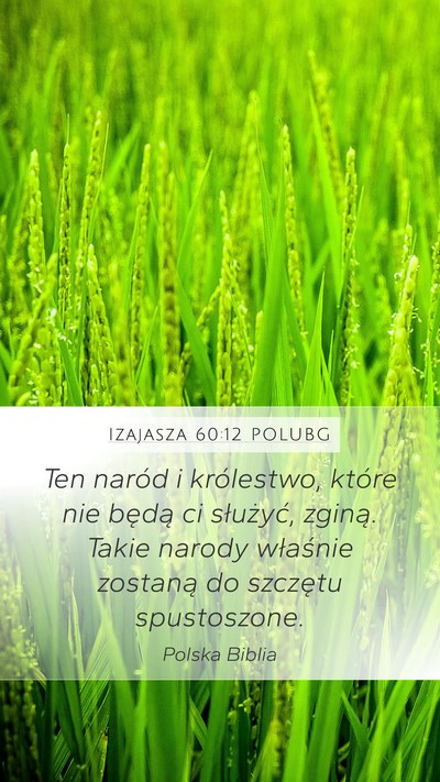 Izajasza 60:12 POLUBG Bible Verse Image