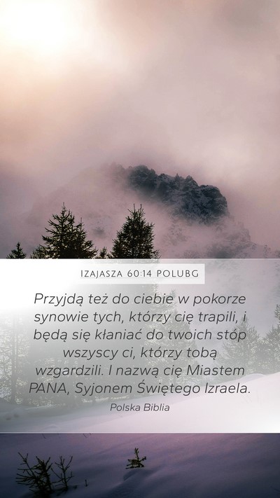 Izajasza 60:14 POLUBG Bible Verse Image