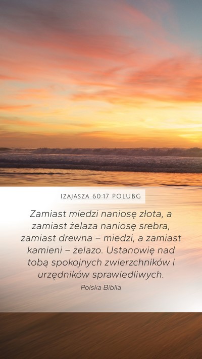 Izajasza 60:17 POLUBG Bible Verse Image