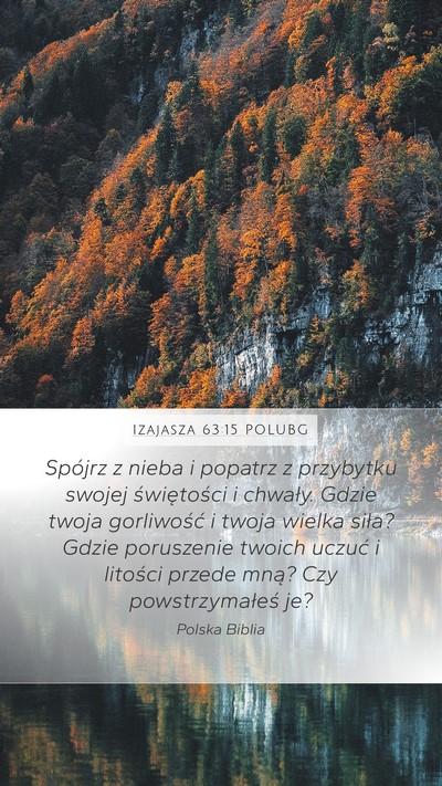 Izajasza 63:15 POLUBG Bible Verse Image