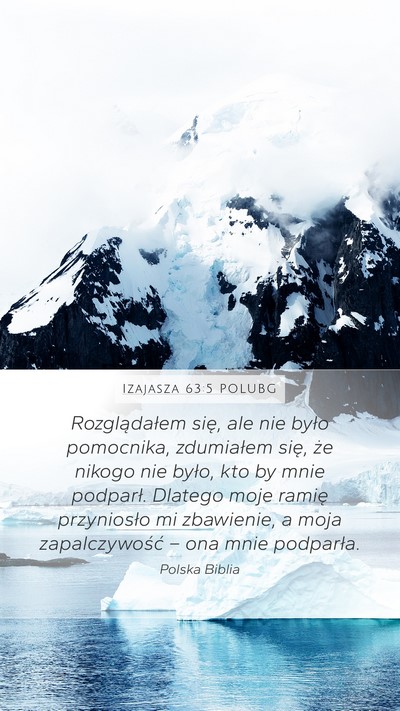 Izajasza 63:5 POLUBG Bible Verse Image