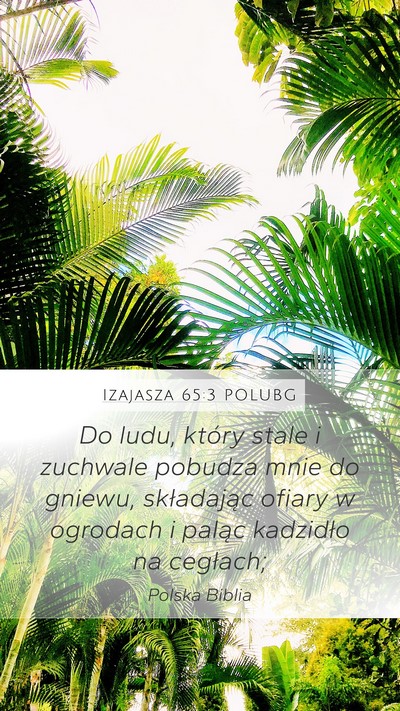 Izajasza 65:3 POLUBG Bible Verse Image