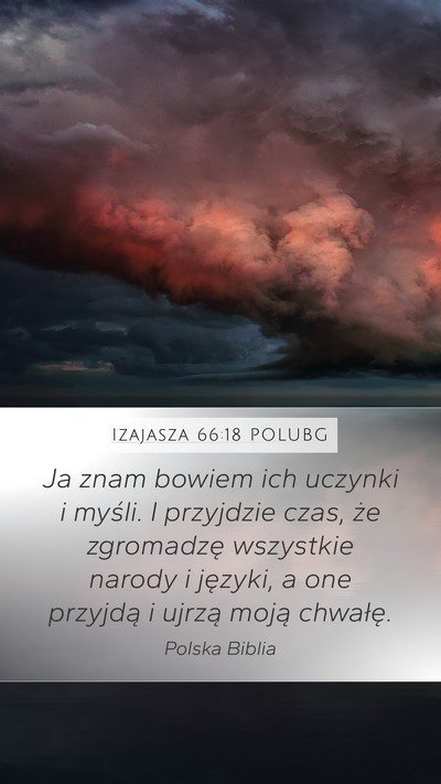Izajasza 66:18 POLUBG Bible Verse Image