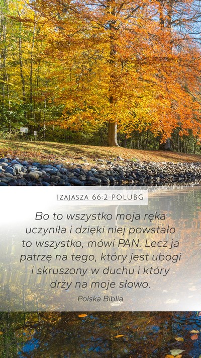 Izajasza 66:2 POLUBG Bible Verse Image
