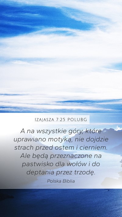 Izajasza 7:25 POLUBG Bible Verse Image
