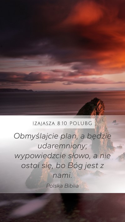 Izajasza 8:10 POLUBG Bible Verse Image