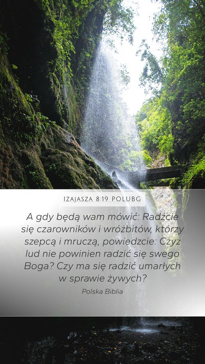 Izajasza 8:19 POLUBG Bible Verse Image