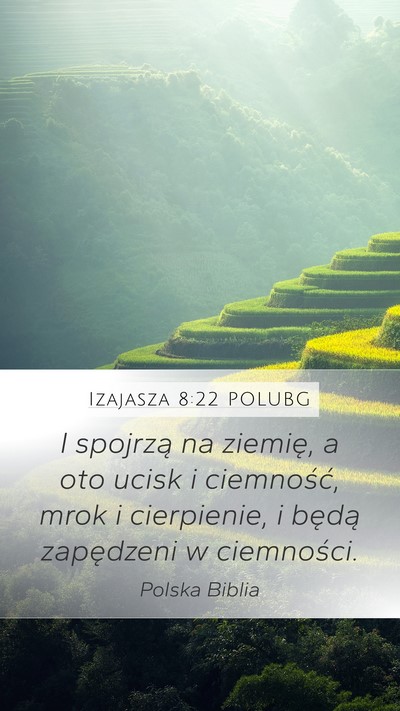 Izajasza 8:22 POLUBG Bible Verse Image
