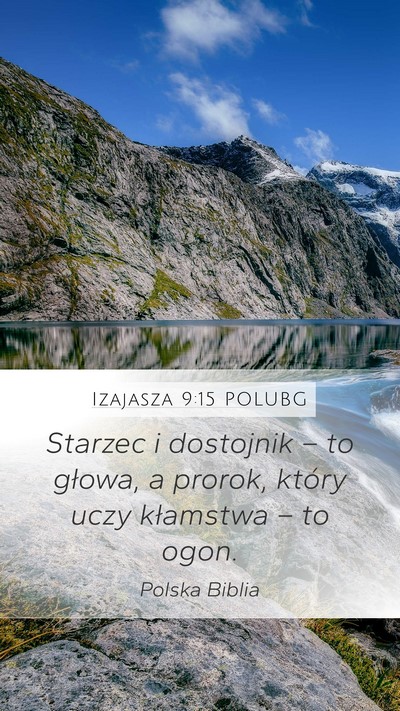 Izajasza 9:15 POLUBG Bible Verse Image