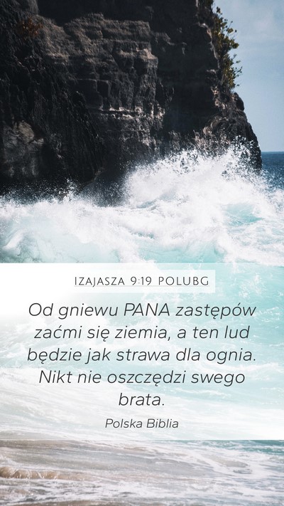 Izajasza 9:19 POLUBG Bible Verse Image