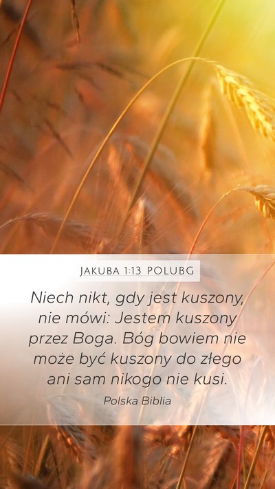 Jakuba 1:13 POLUBG Bible Verse Image